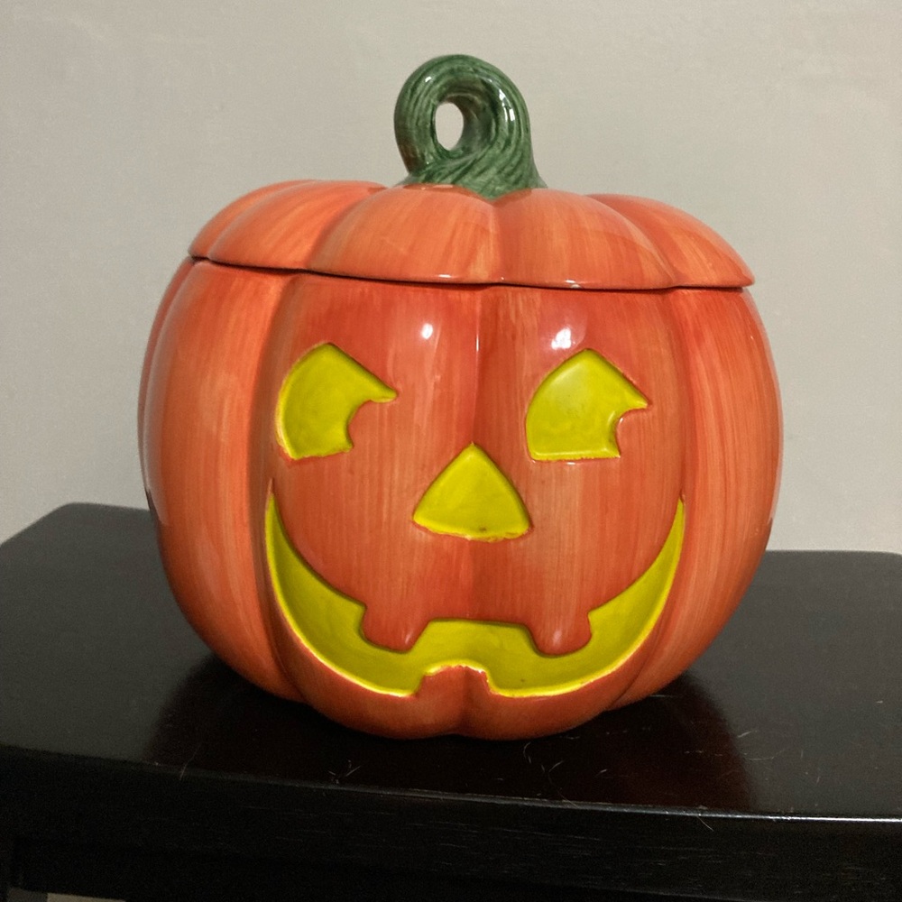 Ceramic Pumpkin Jar